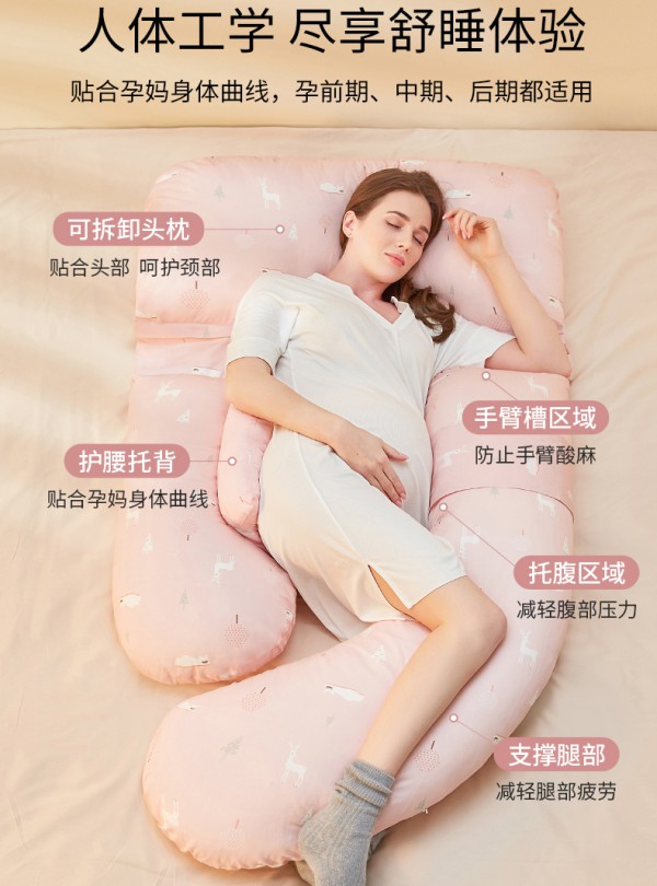佳韵宝孕妇护腰侧睡枕神器    “枕”救孕期妈妈的睡眠