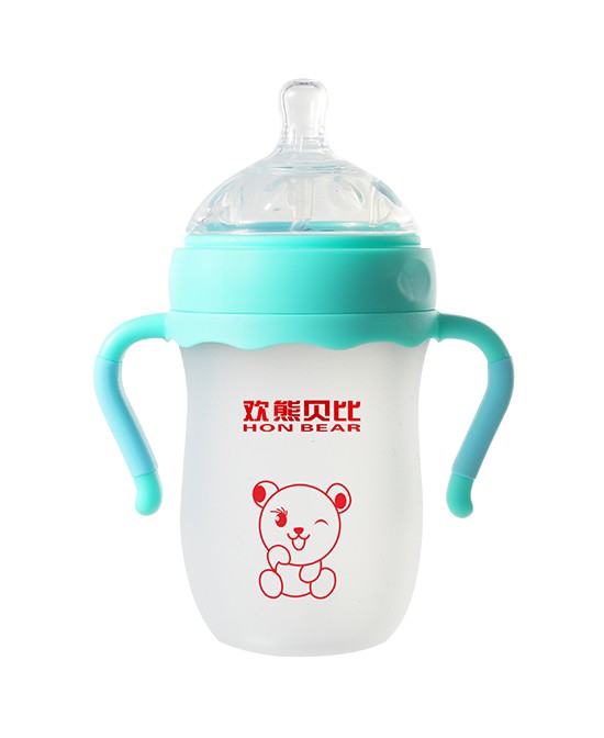 欢熊贝比硅胶奶瓶 自然实感防胀气 宝宝转奶、断奶的神器