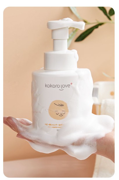 kokorolove 婴儿洗发水沐浴露二合一    纯氨基酸清洁配方·享受云朵般泡泡SPA