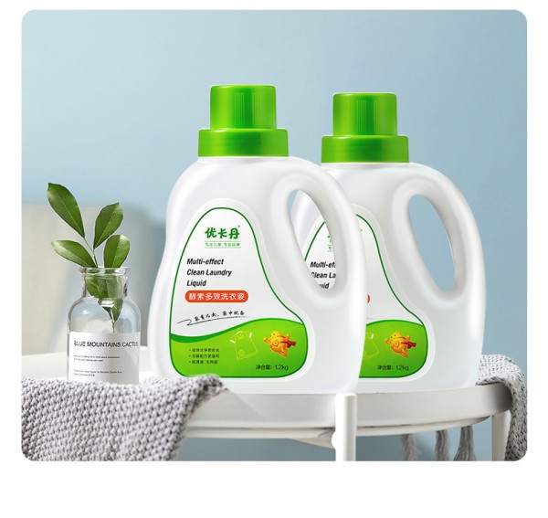 优卡丹酵素多效洗衣液 天然植物酵素 纯净呵护 定向清洁瓦解衣物污渍 给全家健康的守护