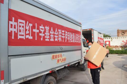 伊利首批救援物资运抵山西受灾一线   其余物资将陆续送往受灾的其它地区