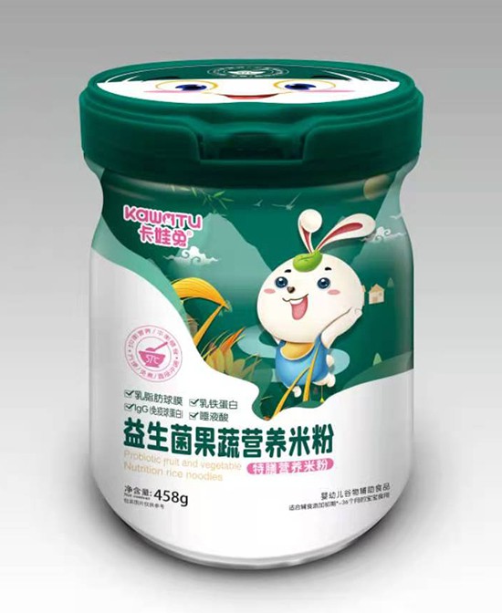 有机米粉和无机米粉有什么区别      卡娃兔益生菌果蔬米粉全面营养易冲调