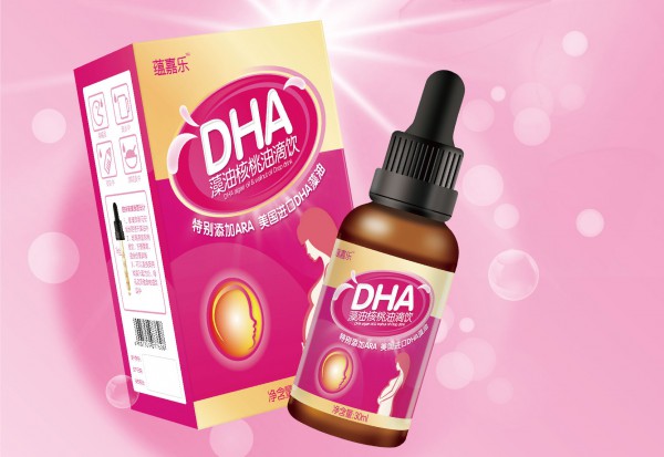孕期如何补充DHA   蕴嘉乐DHA藻油核桃油滴饮纯度高好吸收