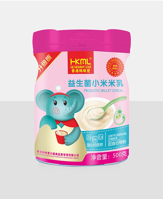 你家孩子吃辅食了吗     香港妈咪爱益生菌小米米乳改善肠道助力大脑发育