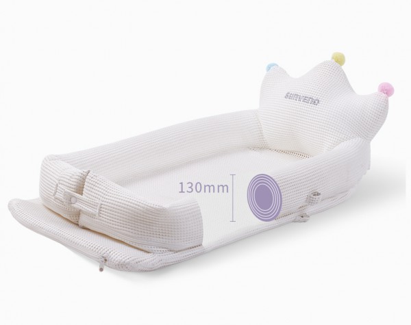 三美婴婴儿床便携可移动床中床    打造大床上的保护圈·防压更安全