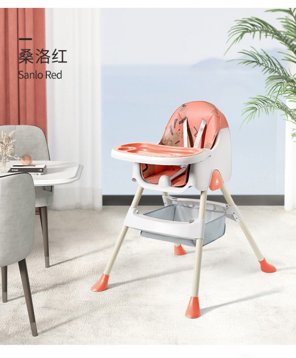 爱贝迪拉宝宝餐椅|多功能便携式餐椅   高矮可调不用追着喂饭