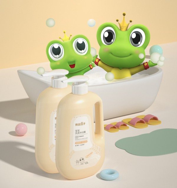 青蛙王子儿童洗发沐浴露二合一    植萃养肤·缓解肌肤不适