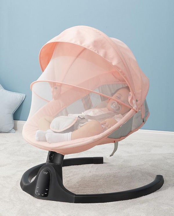 宝宝沾床就醒怎么办   十月结晶婴儿电动摇摇椅摇床守护宝宝的睡眠时光