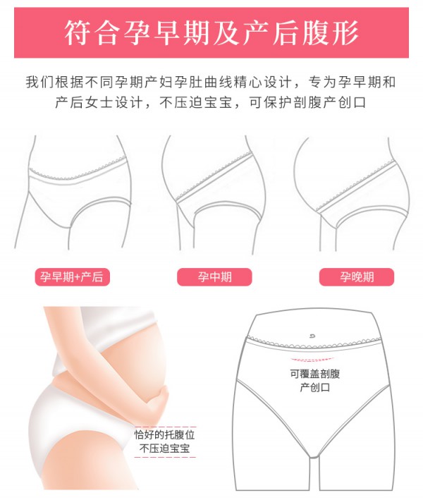 倍丝柔孕产妇一次性内裤 产前产后都适用 给敏感私密一次安全的呵护