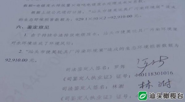 這家玩具廠破壞生態(tài)被罰  賠償27.291萬元你感覺如何