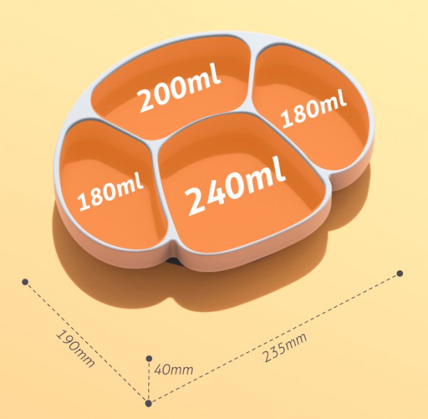 寶寶吸盤碗怎么固定  inbebe兒童分格吸盤蘑菇餐盤好用嗎