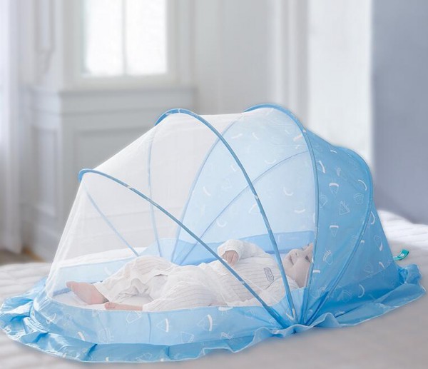十月结晶婴儿蚊帐罩  可折叠宝宝床蒙古包蚊帐防蚊效果好