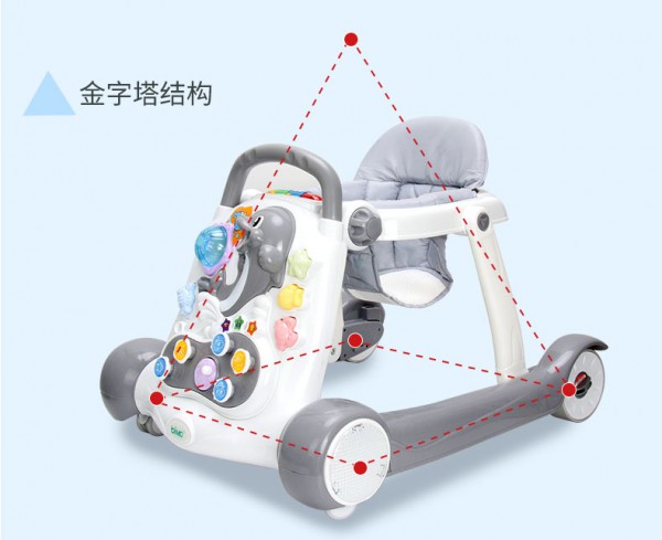 宝宝几个月可以坐学步车 bimo婴儿多功能防学步车怎么样