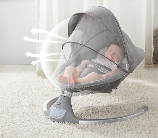宝宝黏妈妈怎么办  可优比婴儿电动摇摇椅床解放妈妈的双手