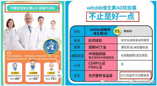 健敏思維生素AD涉嫌虛假宣傳 存在不正當競爭行為