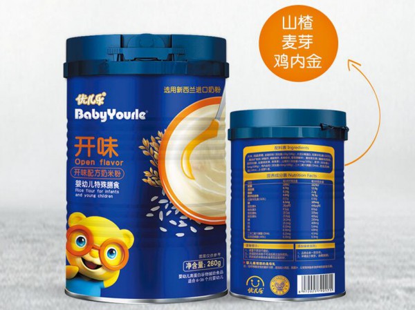 婴儿米粉和配方奶粉能一起冲调吗   优儿乐开味配方奶米粉开胃消食营养更好