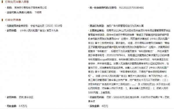 因這款寶寶潤膚乳，蘇寧易購被罰5000元，母嬰人要引以為戒！