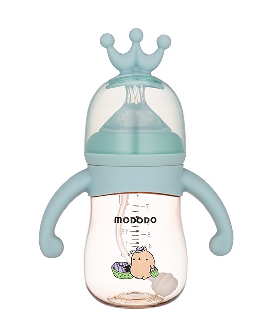 婴幼儿奶瓶怎么选 萌嘟嘟婴幼儿软胶手柄奶瓶 安全耐用更适合宝宝