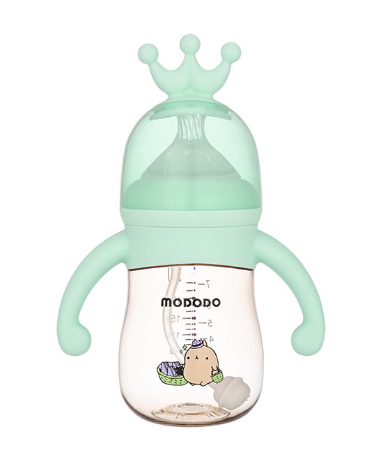 婴幼儿奶瓶怎么选 萌嘟嘟婴幼儿软胶手柄奶瓶 安全耐用更适合宝宝