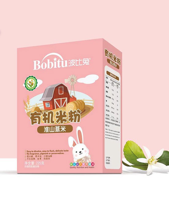 嬰幼兒輔食市場正在快速發展 波比兔有機米粉系列科學配方專業品質