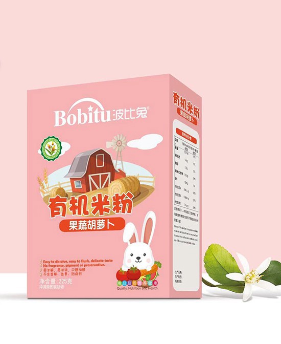 嬰幼兒輔食市場正在快速發展 波比兔有機米粉系列科學配方專業品質