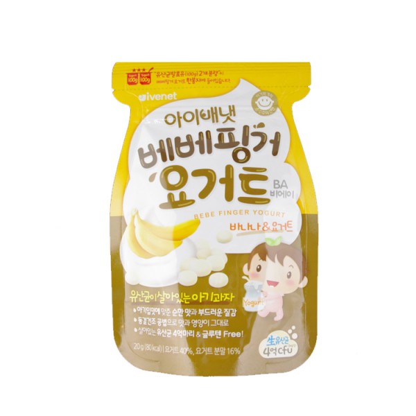 Ivenet爱唯一韩国酸奶溶溶豆 宝宝易嚼易咽益成长