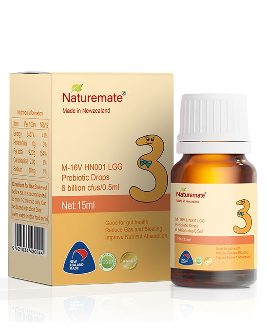 营养好伴侣， Naturemate纽滋美益生菌营养滴剂（HN001&LGG）促进宝宝肠道好吸收！