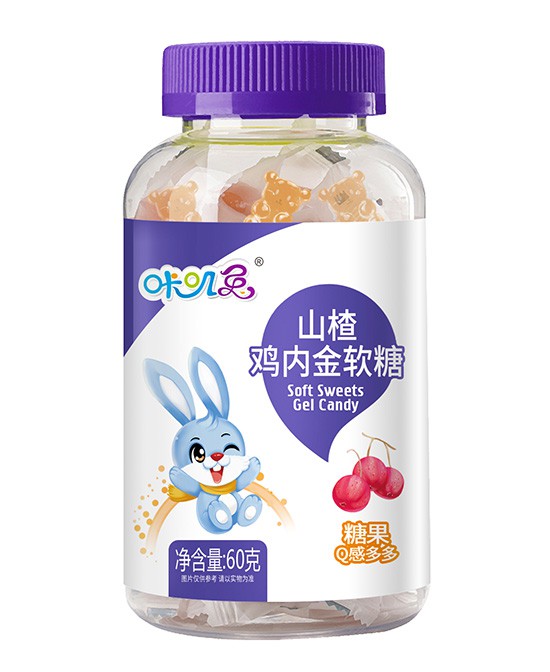 咔叽兔山楂鸡内金软糖，真材实料，助力宝宝好吸收！