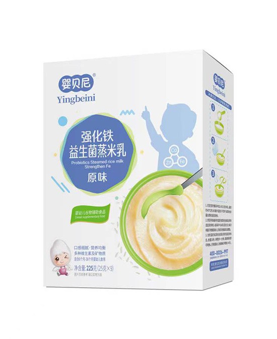 婴贝尼强化铁益生菌蒸米乳 给宝宝初加辅食的不二之选