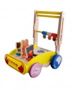 木制玩具手推车学步车木制婴儿车
