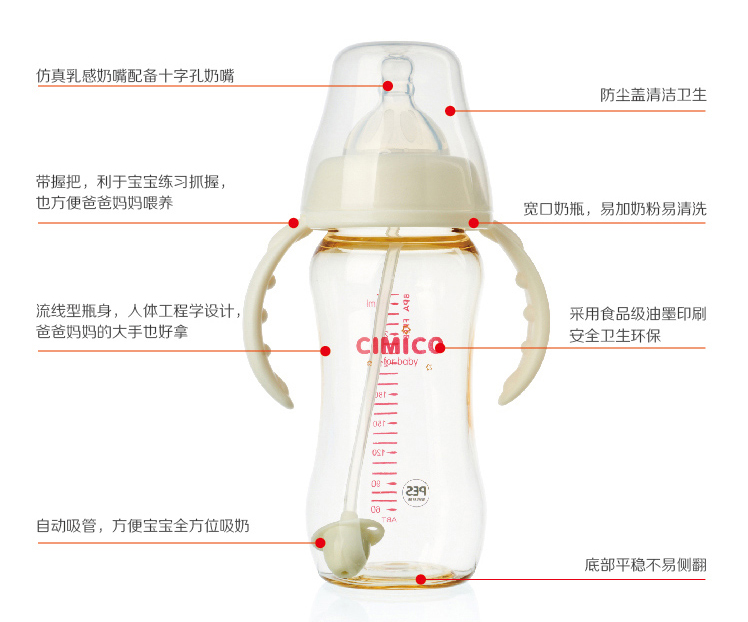 聪明星	-	CIMICO聪明星PES奶瓶,产品编号38441