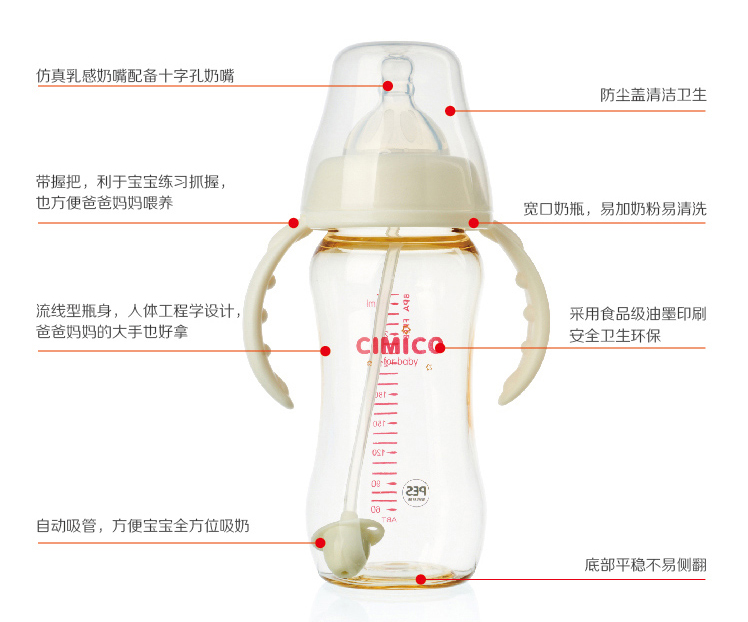 聪明星 - CIMICO聪明星PES奶瓶,产品编号38441