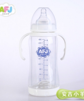  宽口径6个月-1岁宝宝玻璃奶瓶