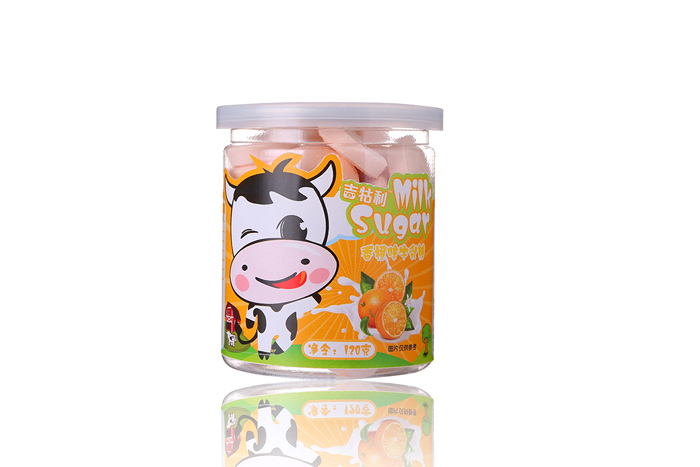 吉牯利儿童零食香橙味牛乳糖代理,样品编号:37456