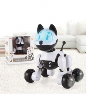 益智声控智能机器狗电动玩具
