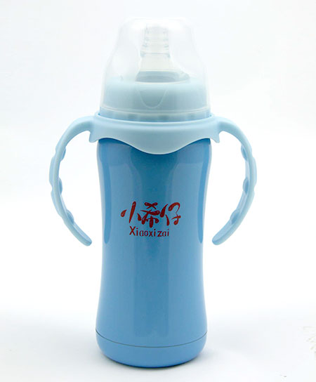 小希仔奶瓶不锈钢保温奶瓶代理,样品编号:40128