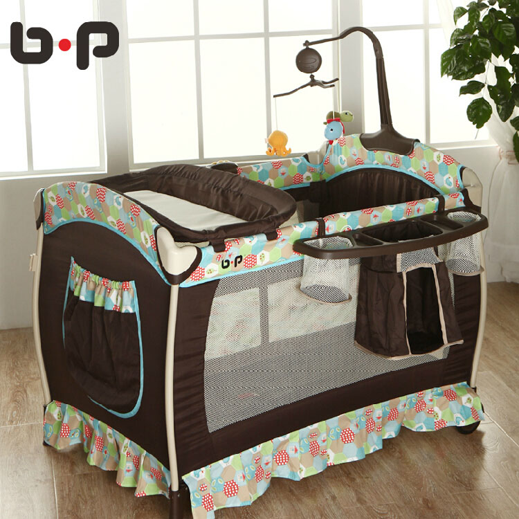 b·p折叠婴儿床欧式童床