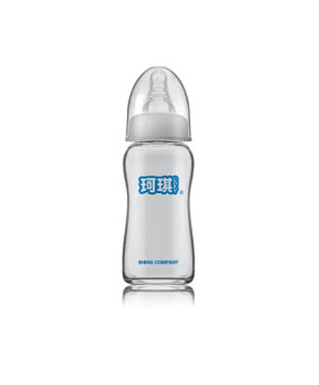 珂琪奶瓶标准口径葫芦形玻璃奶瓶代理,样品编号:40793