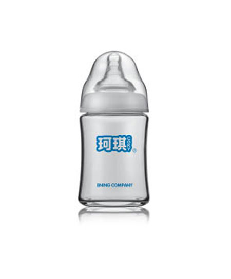 哈牛妈奶瓶宽口径圆形玻璃奶瓶代理,样品编号:40796
