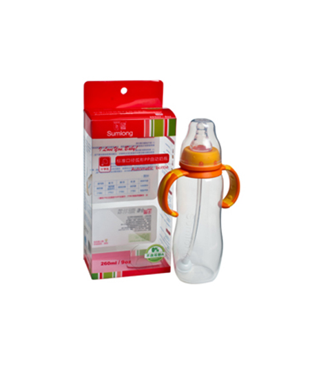 圣马龙奶瓶标准口径弧形PP自动奶瓶代理,样品编号:41225