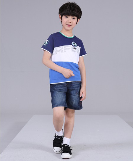 小玩皮 _ xiaowanpi男童短袖T恤代理,样品编号:20720