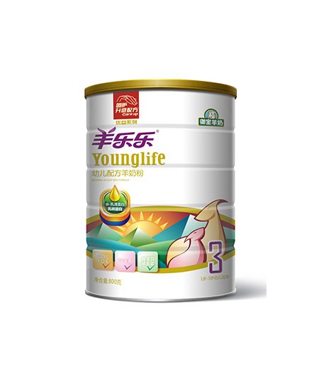 羊乐乐奶粉优益系列配方奶粉 800g 3段代理,样品编号:23825