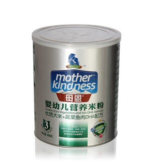 母恩奶粉3段蔬菜鱼肉DHA营养米粉代理,样品编号:27463