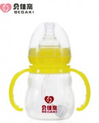 160ML宽口防胀气自动吸硅胶奶瓶
