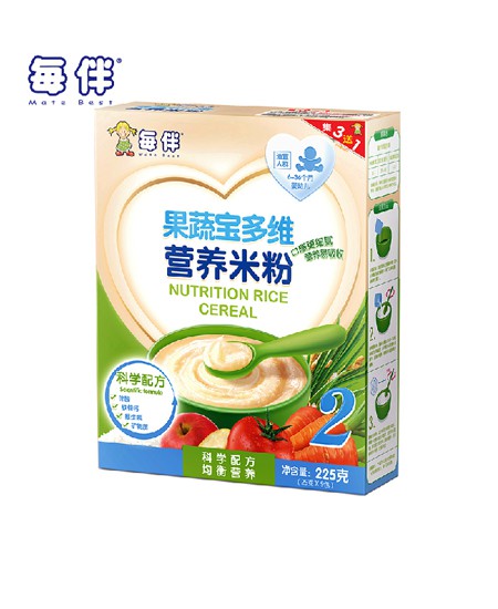 每伴营养米粉果蔬宝多维营养米粉代理,样品编号:28280