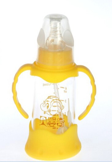 贝婴奇奶瓶底座感温晶钻玻璃奶瓶代理,样品编号:28575