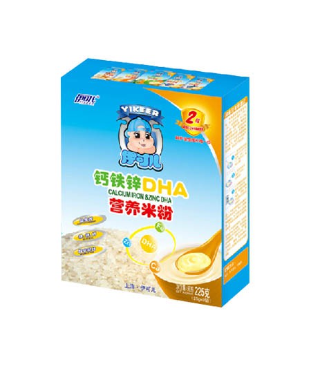 伊可儿钙铁锌DHA营养米粉代理,样品编号:29409