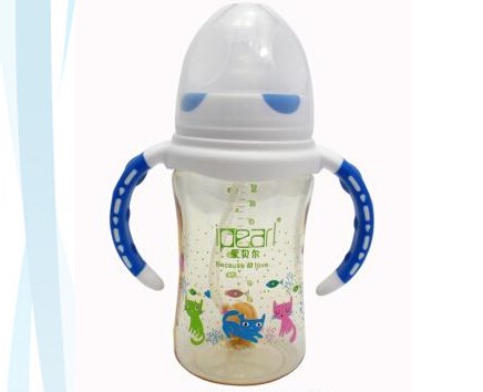 爱贝尔奶瓶PPSU贵族印花黄金奶瓶代理,样品编号:29862