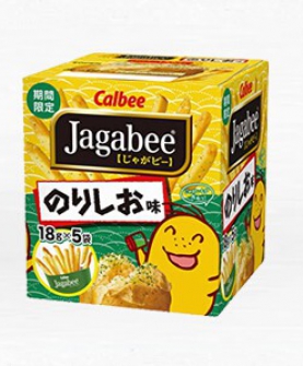 日本休闲零食直邮卡乐b薯条三兄弟jagabee正品进口Calbee宅卡乐比