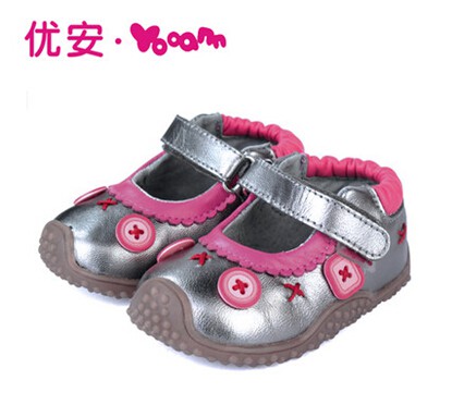 优安童鞋超防滑透气底宝宝鞋子 1-3岁女童公主鞋婴儿鞋子学步鞋